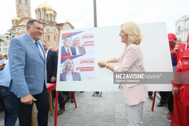 Cvijanovićeva i Dodik započeli kampanju