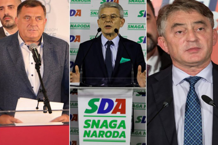 CIK dodijelio mandate: Dodik, Komšić i Džaferović novi članovi Predsjedništva BiH