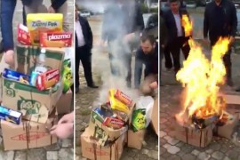 Uhapšeni građani koji su u centru Prištine palili srpske proizvode