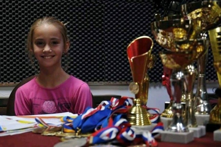 Osmogodišnja Tea Kovačević iz Gradiške je tenisko čudo