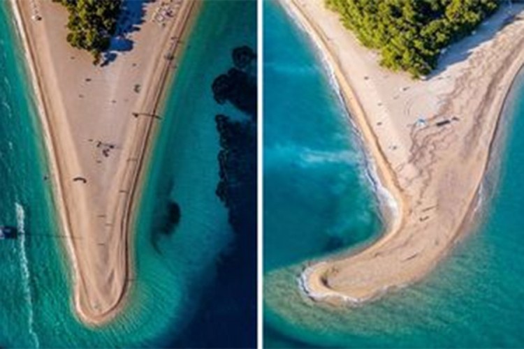 Vjetar "okrenuo" najljepšu plažu u Hrvatskoj