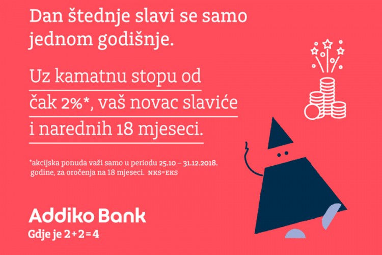 Atraktivna ponuda oročene štednje u Addiko banci Banjaluka