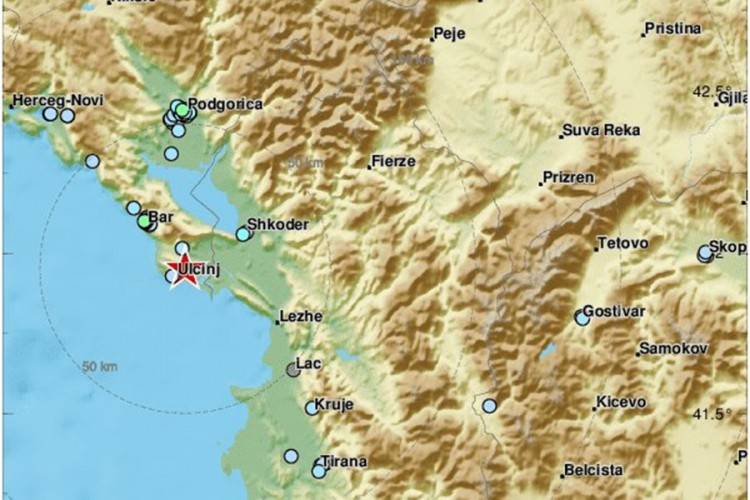 Jak zemljotres potresao Crnu Goru