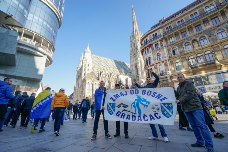 Dobra atmosfera na ulicama Beča: BiH će bodriti blizu 20.000 navijača