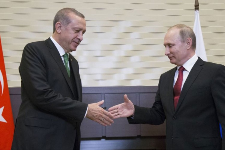 Putin i Erdoan na ceremoniji završetka pomorskog dijela gasovoda Turski tok