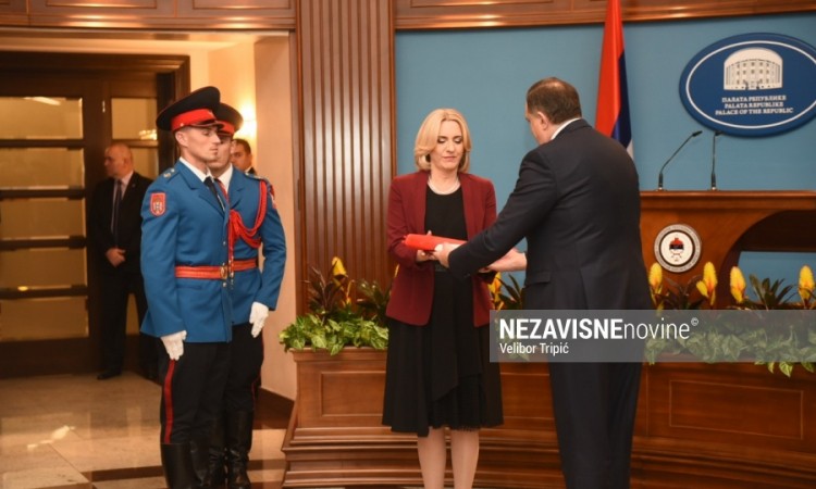Cvijanovićeva preuzela dužnost predsjednika RS: Izazov nakon Dodika doći na funkciju