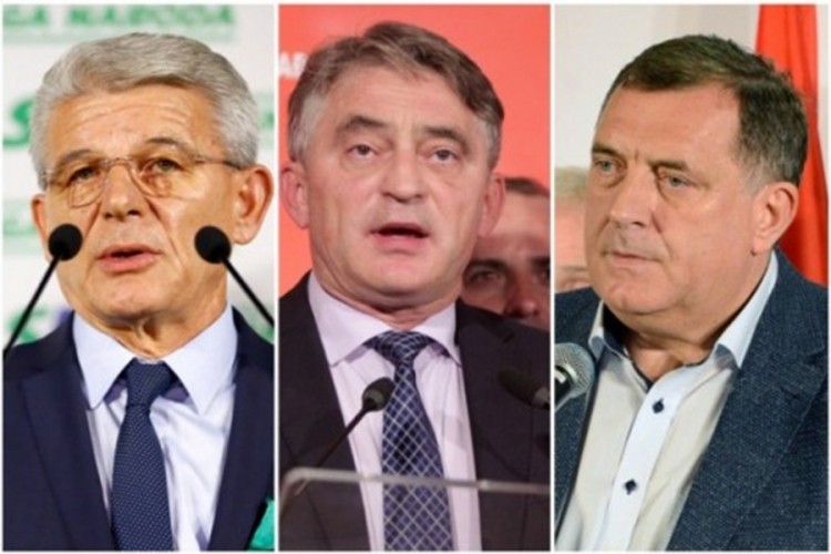Dodik, Džaferović i Komšić danas polažu zakletvu