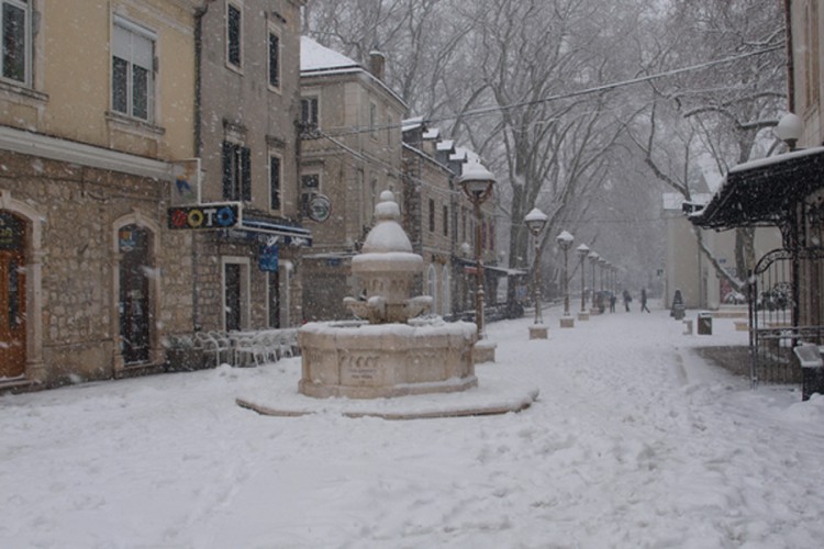 U Trebinju pao prvi snijeg ove zime