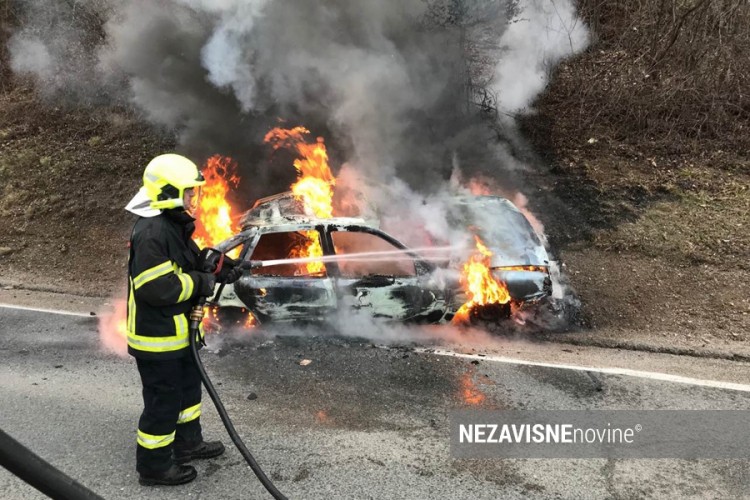 Izgorio vozač u autu zagrebačkih tablica kod Banjaluke