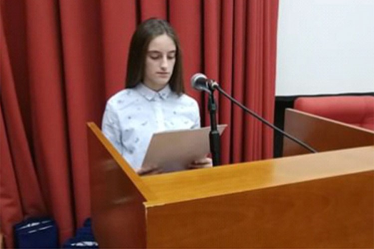 Ana Ćorović iz Ljubinja pobijedila na Svetosavskom književnom konkursu