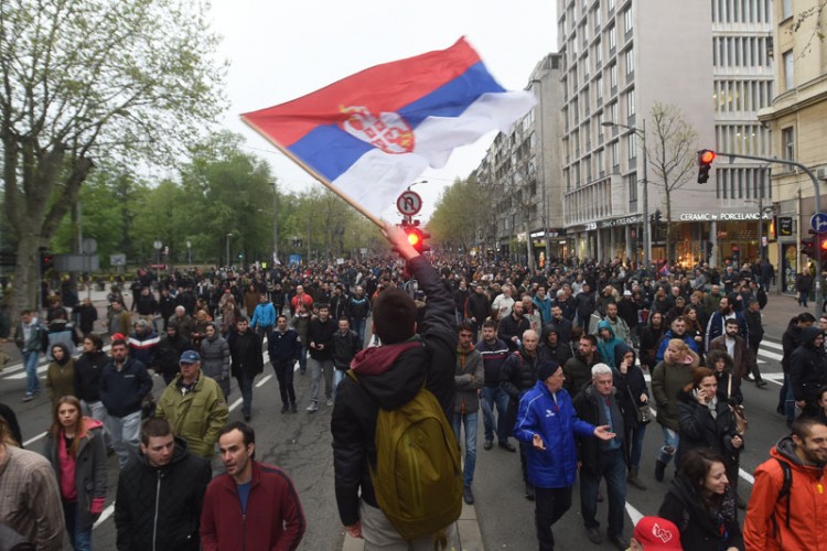 Protest u Beogradu završen, rok za ispunjenje zahtjeva šest dana