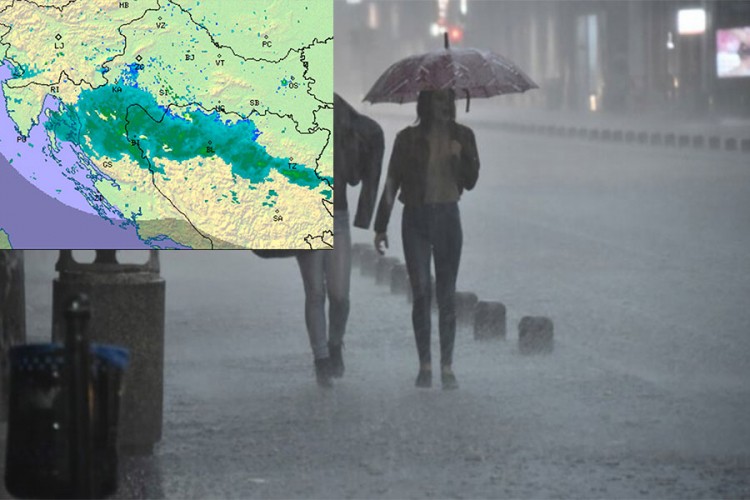 Zbog kiše i nevremena izdato upozorenje za cijelu Hrvatsku