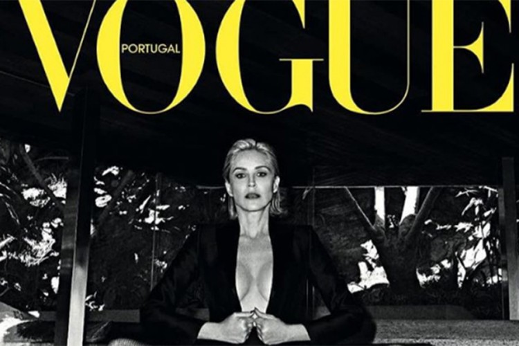 Šeron Stoun u sedmoj deceniji na naslovnici magazina 'Vogue'