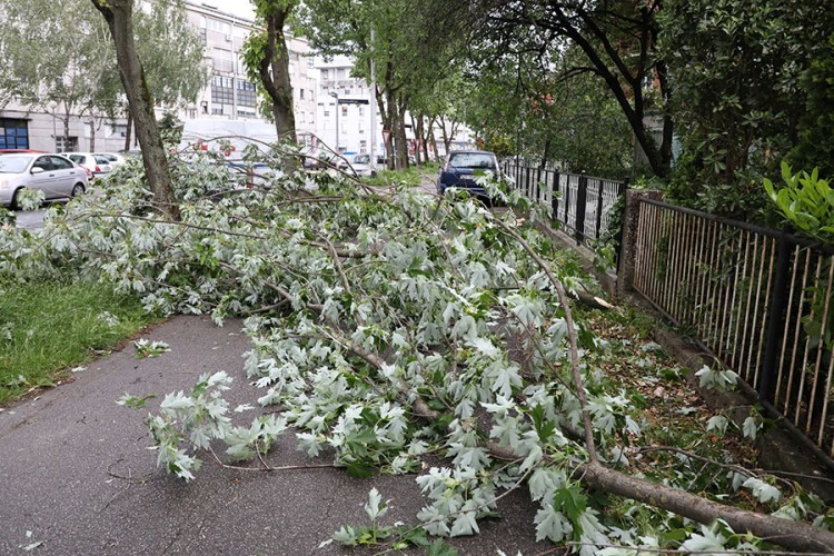 Olujni vjetar u Zagrebu, nevrijeme i u drugim dijelovima Hrvatske