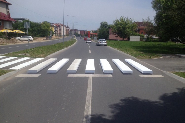 Iscrtan 3D pješački prelaz na Istočnom tranzitu u Banjaluci