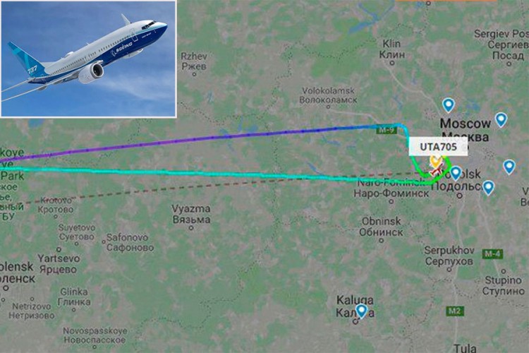 Avion prinudno sletio u Moskvu