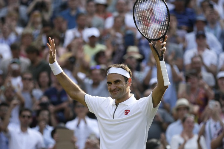 Federer preko Nišikorija do 13. polufinala Vimbldona