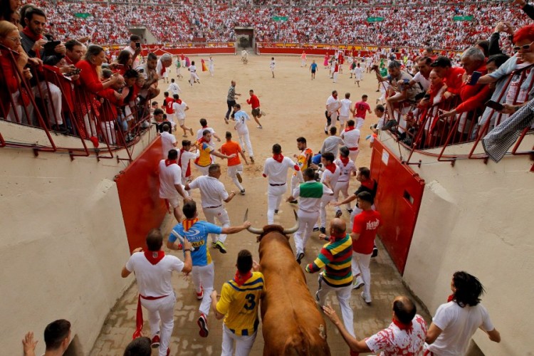 Pamplona: Poslednji dan trke sa bikovima - tri uboda