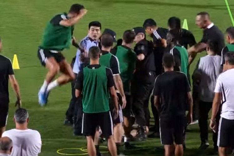 Navijač utrčao na teren, Ronaldo skočio na policajca