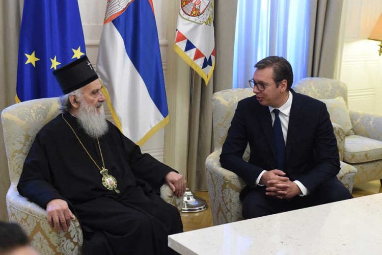 Vučić sa patrijarhom Irinejom