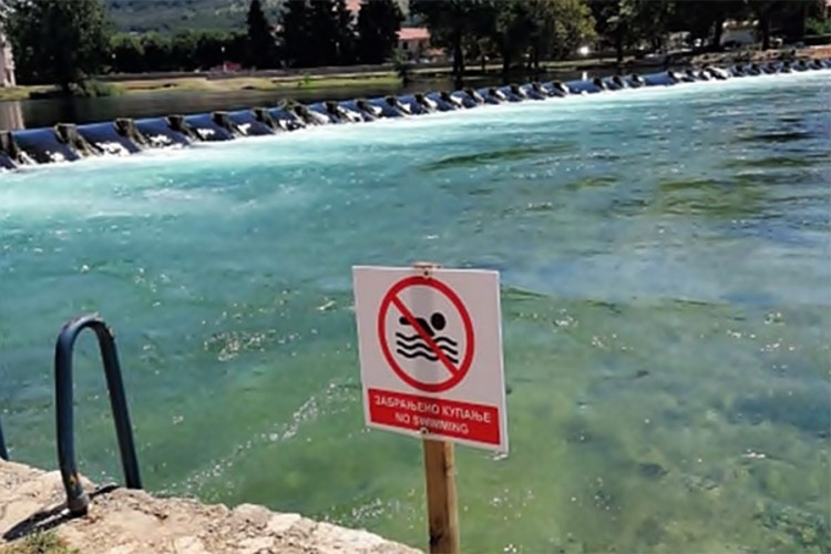 Strogo zabranjeno kupanje u Trebišnjici