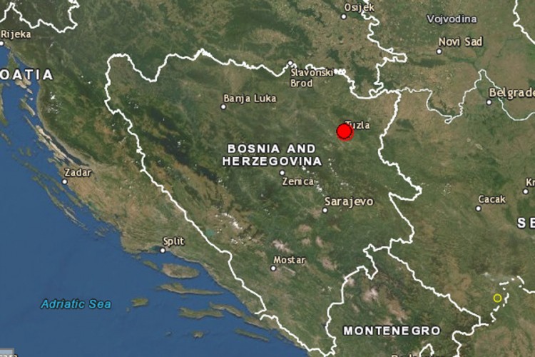 Zemljotres kod Tuzle, osjetio se i u Banjaluci