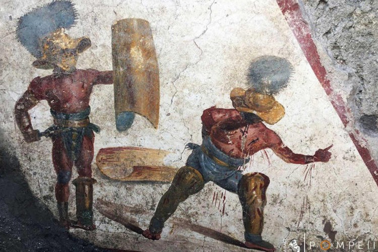 Pronađena freska koja prikazuje borbu gladijatora