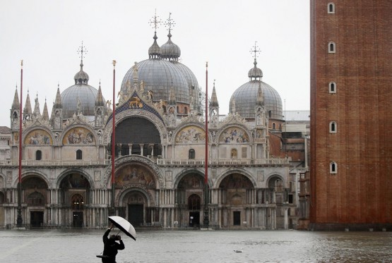 Venecija pod vodom, poplavljena i istorijska bazilika