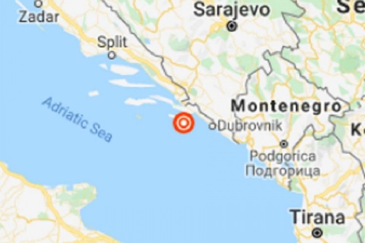 Ponovo se trese region: Snažan zemljotres pogodio Dubrovnik