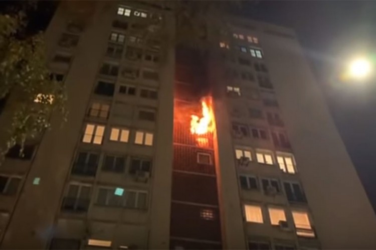 Požar u neboderu u Sarajevu