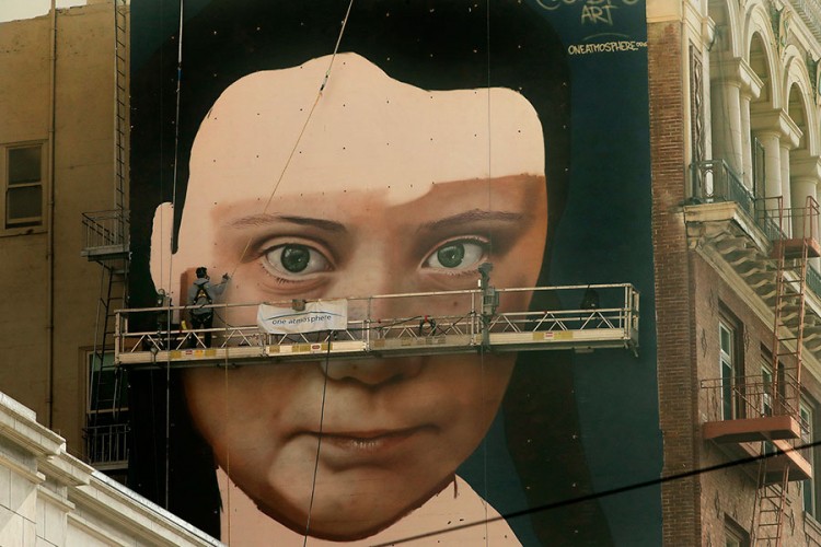 Greta dobija mural u San Francisku