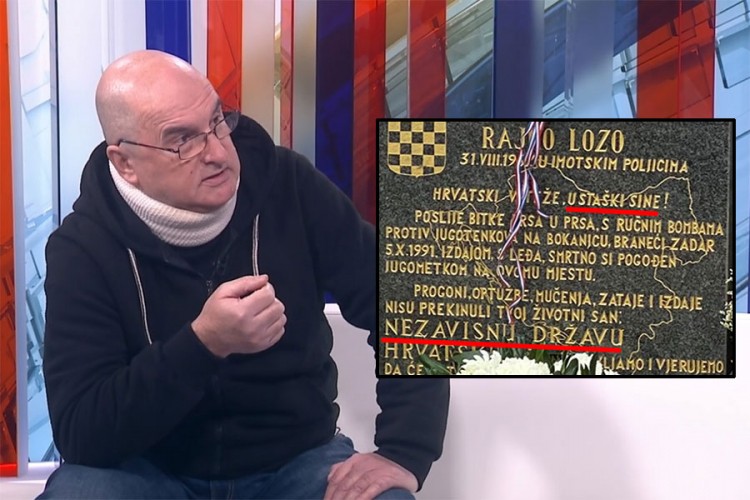 Hrvatski ratni veteran osudio ustašku ploču u centru Zadra