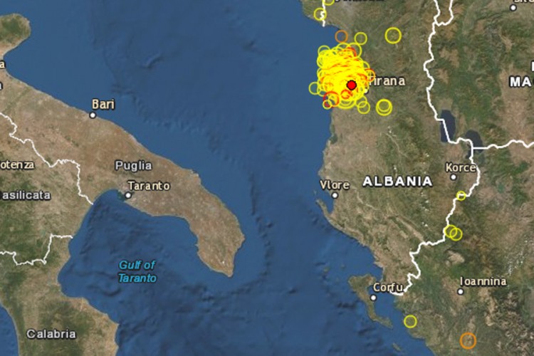 Novi snažan zemljotres pogodio Albaniju