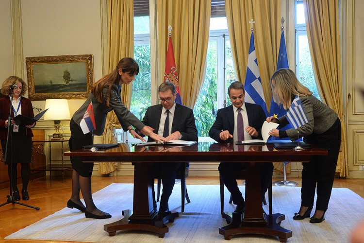 Vučić i Micotakis potpisali Deklaraciju o strateškom partnerstvu