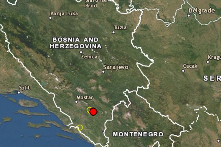 Novi zemljotres na području Nevesinja