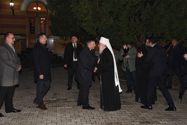 Dodik, Višković i vladika Jefrem dočekali patrijarha Irineja