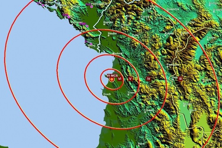Zemljotres kod Drača, treslo i u Crnoj Gori