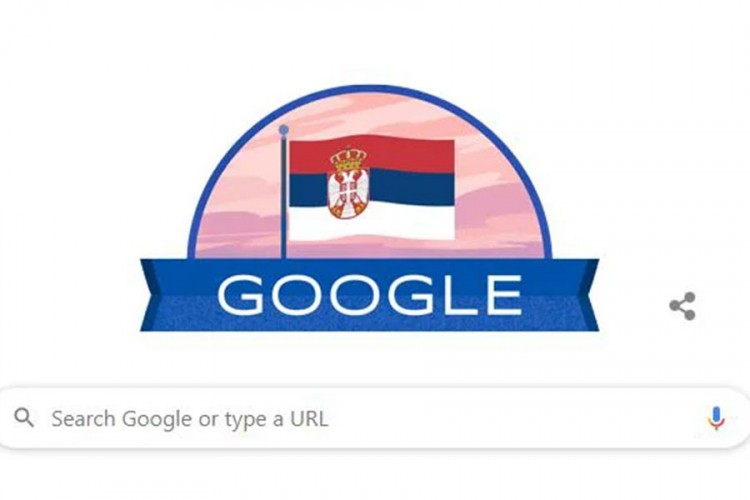 Google obilježava Dan državnosti Srbije trobojkom