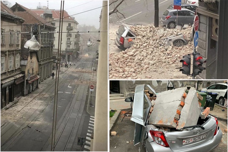 Snažni zemljotresi u Zagrebu, građani na ulicama, ima štete