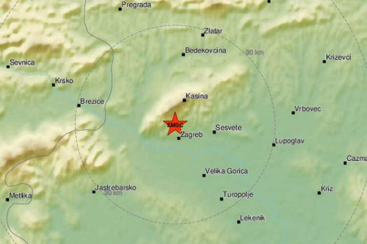 Novi zemljotres u Zagrebu