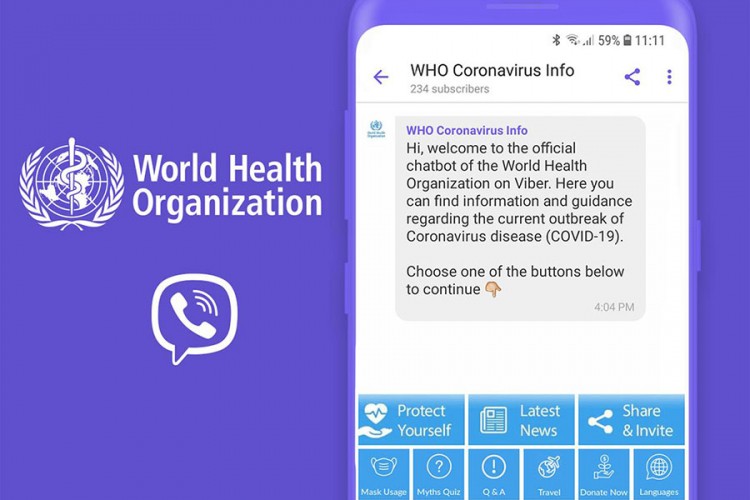 WHO i Viber zajedno u borbi protiv dezinformacija o virusu korona