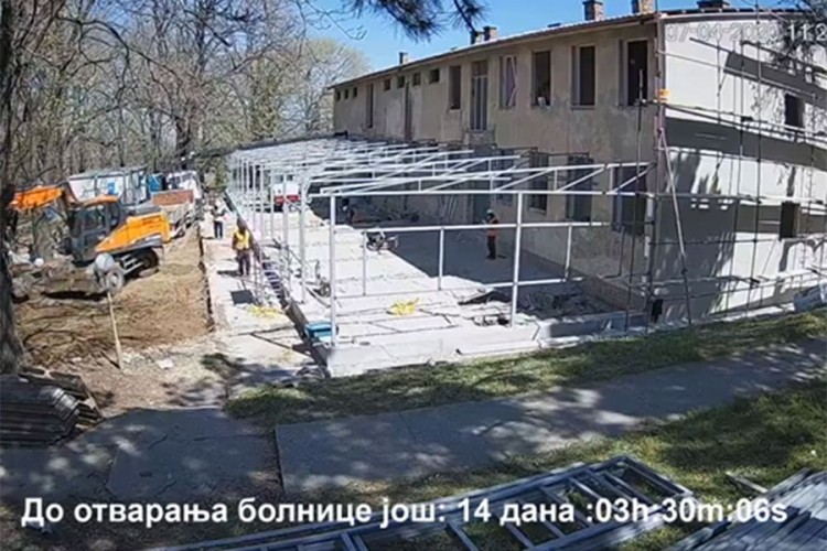 Pogledajte kako napreduje izgradnja nove kovid bolnice u Beogradu