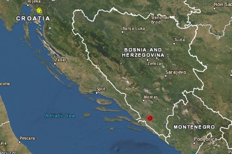 Snažan zemljotres zabilježen u BiH
