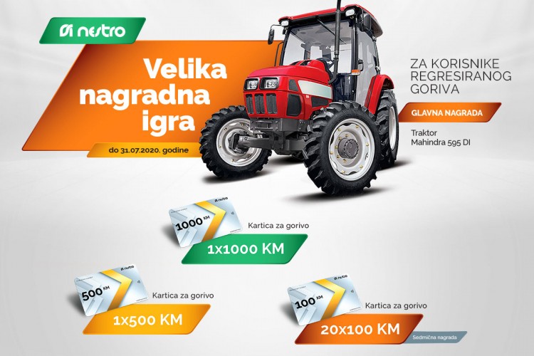 Traktor i ove godine za najsretnijeg kupca Nestro regresiranog goriva