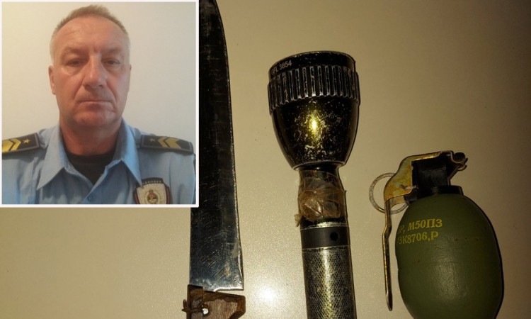 Policajac iznenadio pijanog Ljubinjca, pa mu oteo mu bombu i nož