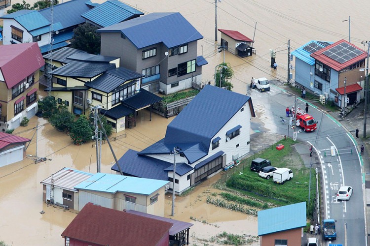 Jaka kiša izazvala poplave na sjeveru Japana