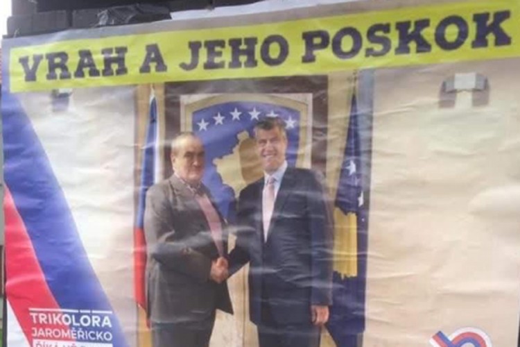 Češka stranka na izbornom plakatu Tačija nazvala ubicom
