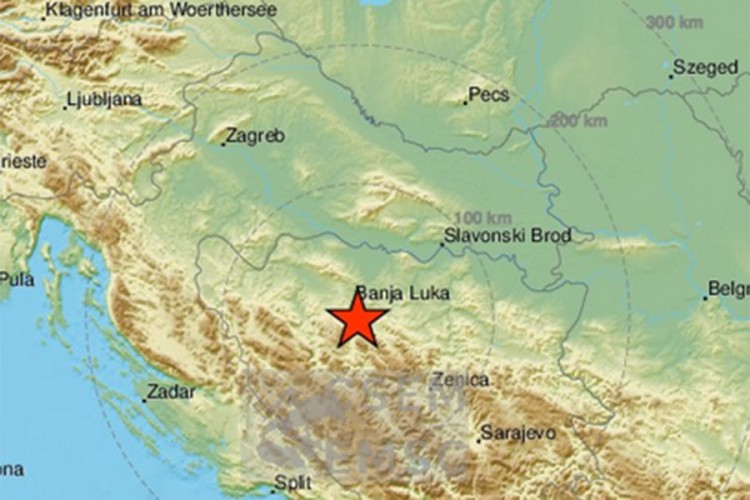 Zemljotres kod Banjaluke