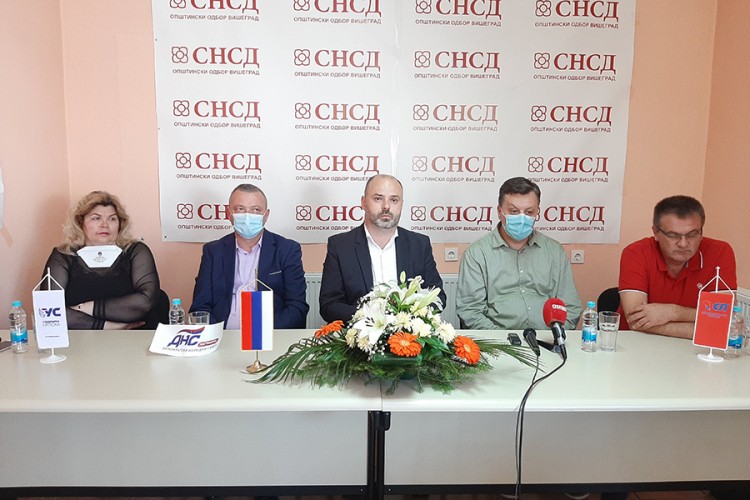 Kandidaturu Đurevića u Višegradu podržali SNSD, DNS, SP i US