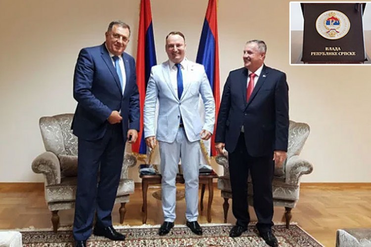 Dodik i Višković uručili Plaketu prijateljstva Borisovu